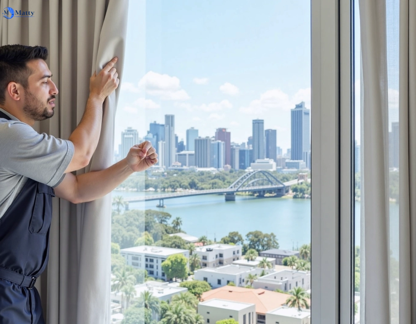 Professional curtain steam cleaning service diamond-creek-vic QLD by Matty Curtain Cleaning